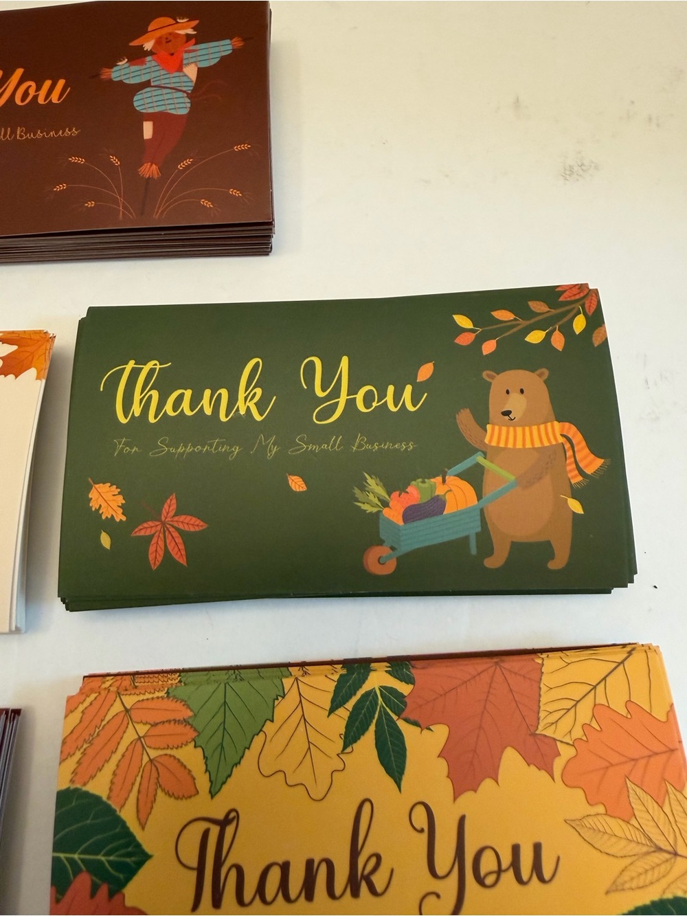 Autumn Thank You Cards - Set of 25 - Picture 7 of 9